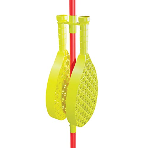 Swingball Classic Original | Rot und Gelb | Outdoor-Aktivitäten | Traditioneller Stock im Boden Set | Echter Tennisball und 2 Meisterschaftsschläger | Geeignet für alle 5 Jahre +