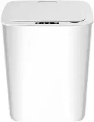 Lixeira Automatica Inteligente Com Sensor Branca 15 L