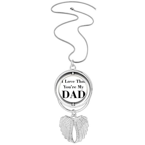 Collier ailes d'ange You're My Dad en finition haut de gamme pour homme