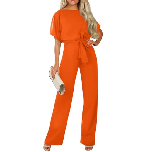 Image of Jumpsuits for Women Dressy Summer Casual One Piece Wide Leg Rompers 2026 Ladies Lounge Formal Elegant Overalls