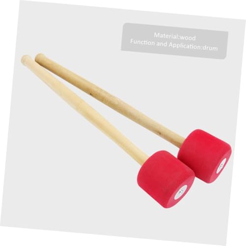 Baqueta para Bombo con Mango de Madera 33 cm Roja miniatura 7
