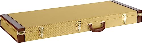 Shaman Étui Rigide Guitare Électrique Tweed - Mallette Rigide Robuste au Look Rétro Élégant