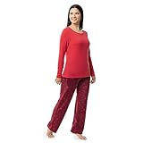Comprend un t-shirt à manches longues en jersey suédé et un pantalon en polaire confortable