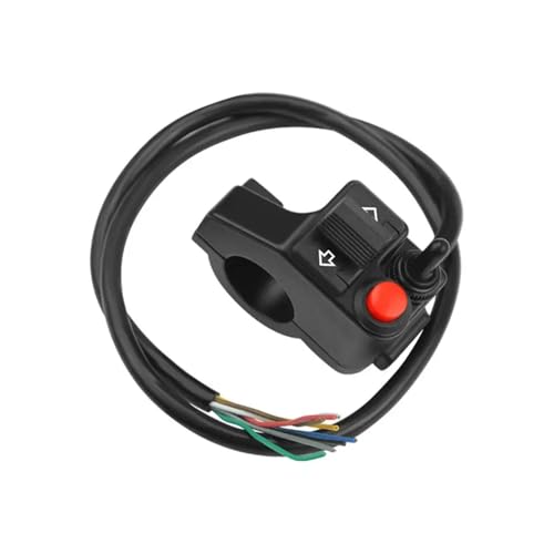 Interrupteur clignotant moto multifonction et guidon contrôleur lumière noir