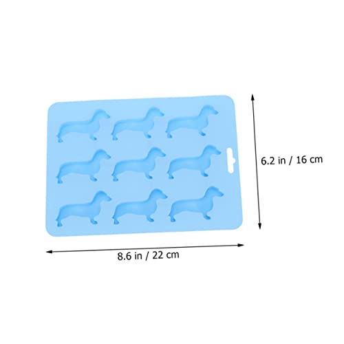 Molde para cubitos de hielo de silicón en forma de perro miniatura 2