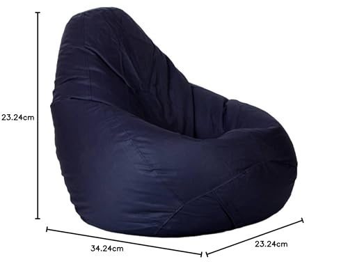 Image of Large Bean Bag Without Beans (Navy Blue)