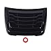 Fabater Bonnet Air Intake Vent Cover, Glossy Black Hood Scoop Vent Trim Cover for XLT XLS XL 2015-2022, Car Stickers, Car Decorative to Enhance the Sporty Look, No Drilling