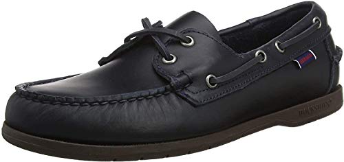 Image of Sebago Endeavor Waterproof Boat Moccasins - All Leather Moccasins for Men with Canoe Moc, Leather Lining, 360 Laces, Non-slip Soles