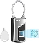 Serrure d'empreintes digitales,Smart keyless Empreinte d' empreintes digitales idéale pour le gymnase, Porte, Bagage, Valise, Sac à dos, Vélo, Bureau (empreinte digitale)