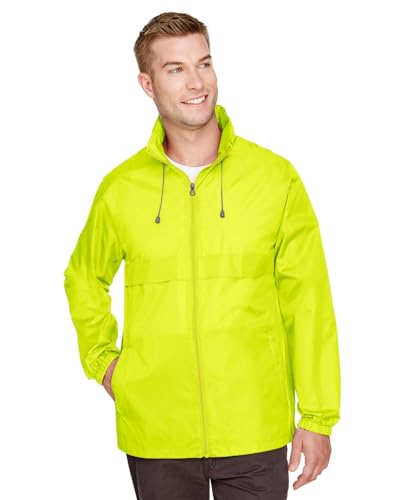 Team 365 Adult Zone Protect Lightweight Jacket L SAFETY YELLOW