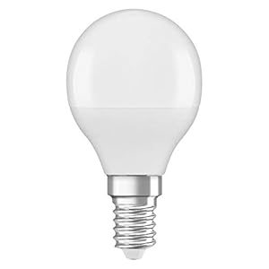 OSRAM LED Lampe mit E14 Sockel, Tageslicht (6500K), Tropfenform, 5.5W, Ersatz für 40W-Glühbirne, matt, LED STAR CLASSIC P