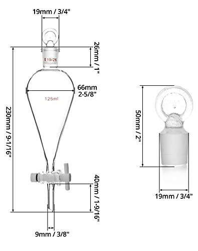 Entonnoir séparateur 125 ml indispensable pour vos distillations maison - 5