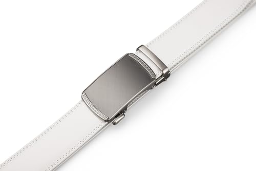 Image of Men's Belt, Ratchet Dress Casual Belt with Adjustable Automatic Buckle Trim to Fit
