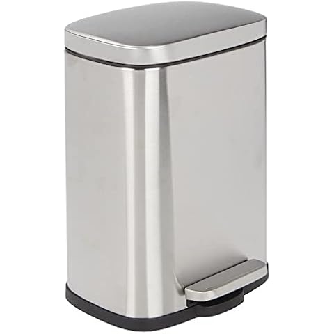 mDesign Cubo de Basura con Pedal de 5L Cover