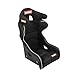 RaceQuip 96995599RQP Seat Non-Reclining FIA 16 in Harness Openings Fiberglass Black Fabric
