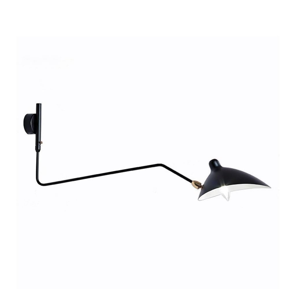 OZBMA Vintage Industrial Wall Light Adjustable Swing Arm Sconce Long Rotatable Lamp for Bedroom Living Room Reading Lights(95cm37.4in) (size_name 95cm37.4in)
