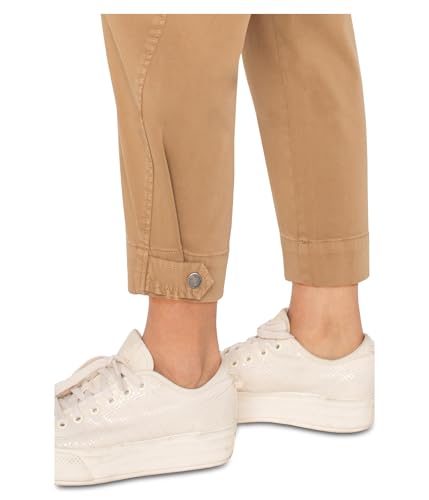 Liverpool Women's Petite Soft Touch Twill Mid-Rise Utility Crop W/Tab Hem Pant 24" Inseam4