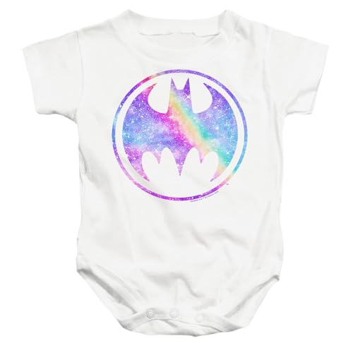 Batman Unicorn Galaxy Bat Unisex Infant Snap Suit for Baby (6 Months) White