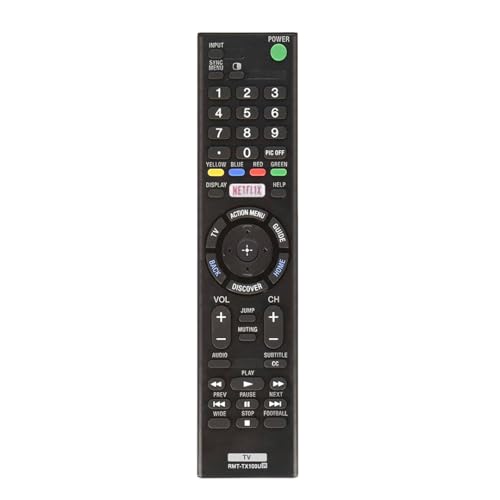 Replacement RMT-TX100U Remote Sony for Sony Bravia TV RMT-TX100U