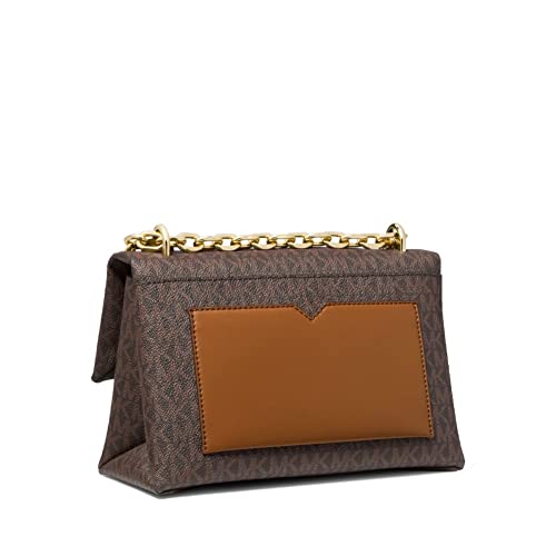 Image of Michael Kors Cede Medium Flap Chain Shoulder Bag