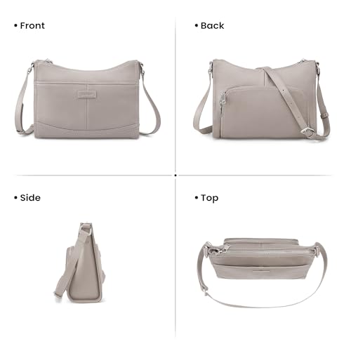 Image of befen Genuine Leather Crossbody Purses for Women, Women's Small Crossbody Shoulder Bag with Built in RFID Wallet