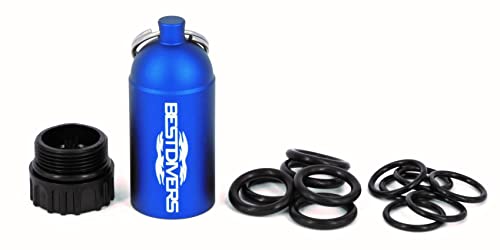 The Vindicator Visual Safety Tank Valve Air On/Off Color Indicator for Scuba Diving Cylinder (Model 2 Black)