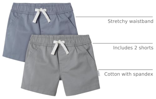 Image of Gerber Baby & Toddler Boys & Girls Stretch Chino Shorts