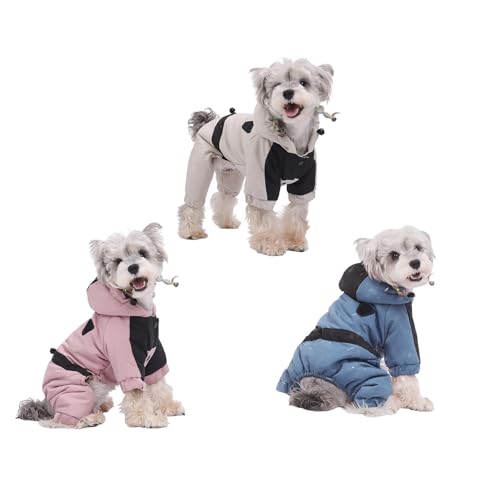MZRAN Winterfeste Hundejacken mit vier Beinen, modisch, bequem, warm, Wintermantel für kleine bis große Rassen, Outdoor-Aktivität, Hundebekleidung