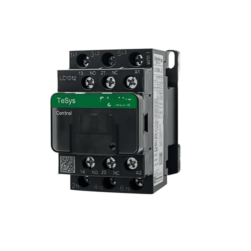 Contacteur AC LC1D12 3 pôles 1NO 1NC bobine 380V 50/60Hz sur rail