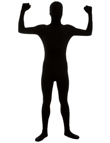 Kids Halloween Full Unisex Black Shadow Demon Morph Bodysuit Jumpsuit Skin Suit Onesie Outfit(8-10Years)