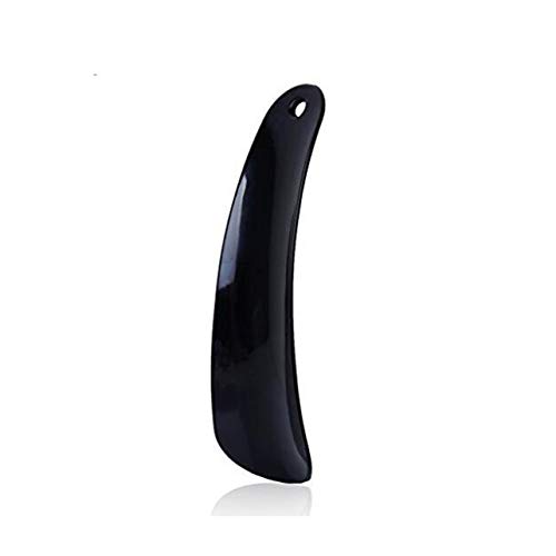 MARSPOWER Corne de chaussure en plastique, chausse-pied professionnel en forme de cuillère, chausse-pied flexible et robuste, soulève-chaussures pour hommes, femmes, enfants et seniors - noir Cover