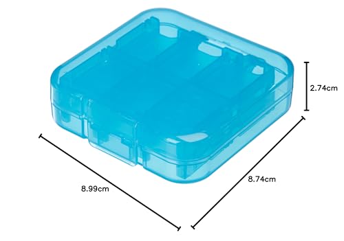 Amazon Basics Game Storage Case for 24 Nintendo Switch Games - 8.64 x 9.64 x 2.54 CM, Blue