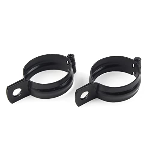 Cninba13 2 pcs Modified Front Fork Clamps Metal Turn Signal Light Indicator Mount Bracket Holder for motorcyle with 42MM-51MM fork Tube Black