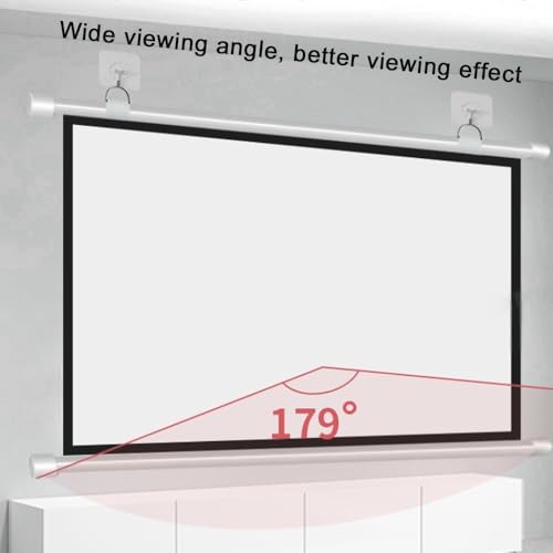 Pantalla de proyección manual 72" 4:3 HD para cine en casa miniatura 4