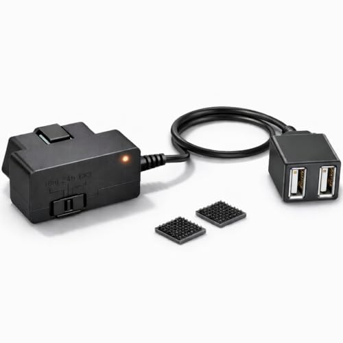 010-12530-23 Constant Power Cable for Garmin Dash Cam 46 47 56 57 66W 67W Live Mini Mini 2 3 Tandem X110 X210 X310 DashCam Fits Vehicles OBD-II Port for Power Even When Parked and Turned Off