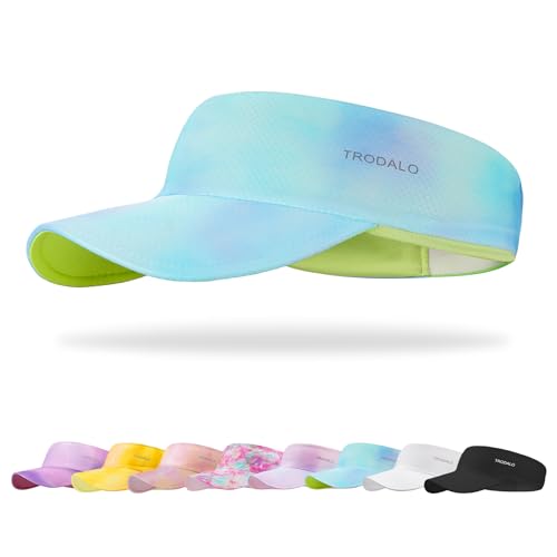 Trodalo Kids Sun Visor Hats for Girls Boys, Lightweight Cooling Stretchy Visor, Packable Sports Hat for...