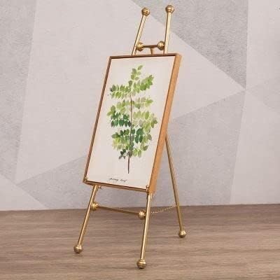 European Style Iron Oil Painting Stand Photo Frame Floor Stand Poster Display Stand Wedding Banquet Photo Frame (Gold Large)