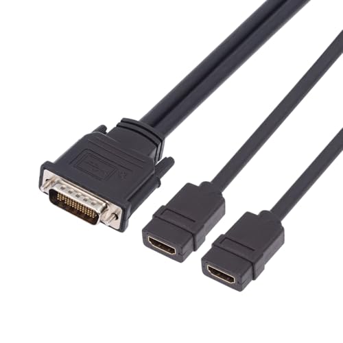 Cablecc DMS-59Pin Male to Dual HDMI 1.4 HDTV Female Splitter Extension Cable for PC Graphics Card - Image 7