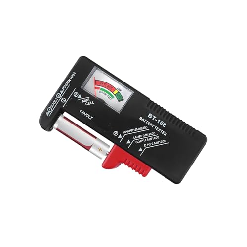 Battery Tester Checker, Universal Small Battery Tester for AAA AA C D 9V 1.5V, Button Cell Batteries...