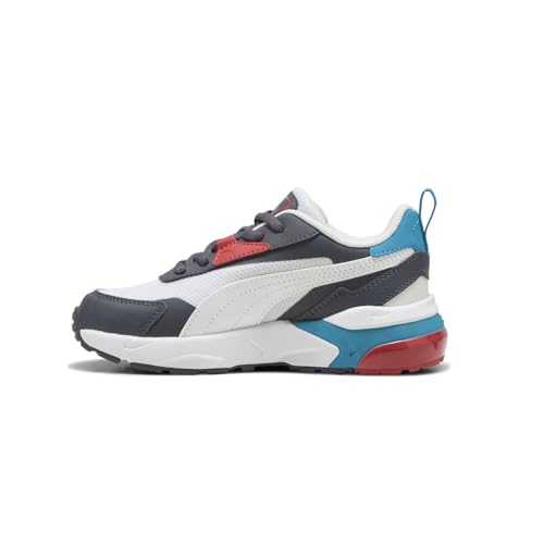 PUMA Kids Boys Vis2k Lace Up Sneakers Shoes Casual - Grey, White3