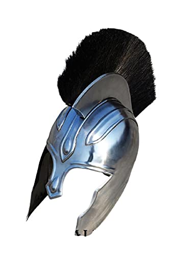 NauticalMart Troy Armor Helmet Greek Spartan Helmet with Plume Hair
