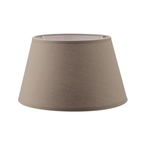 Home Sweet Home Abat-jour pour Lampe de Table | Taupe | 25/18/14 cm | pour Douille E27 | en Tissu