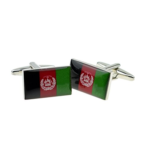 Mancuernillas para hombre bandera de Afganistán
