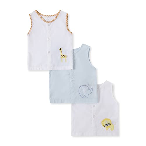 Giggles & Wiggles Baby Cotton Super Comfortable and Thick Strap Jhabla Combo Set Pack of 3 for 6-9M