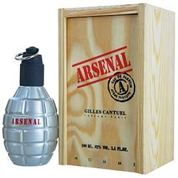 Arsenal Grey FOR MEN by Gilles Cantuel - 3.4 oz EDP Spray (Wood Box)