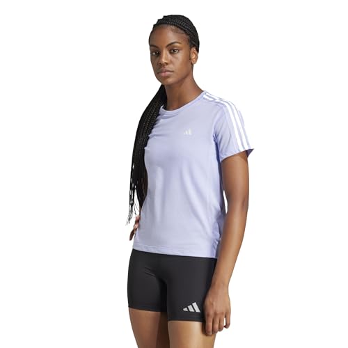 adidas ランニング 半袖 Tシャツオウン ザ ラン 3ストライプス 半袖Tシャツ IKM65レディース