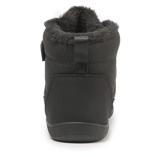 Children's winter snow boots for boys and girls, wide toe barefoot snow boots, children's high-top cotton shoes, sneakers (D2506-black, Toddler, 1, Digital, US Shoe System, Wide Leg Pants)4