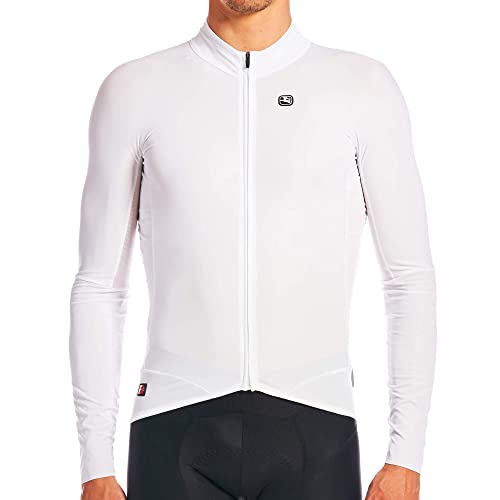 Giordana Men's FR-C Pro Lightweight Long Sleeve Cycling Jersey, White, XS
