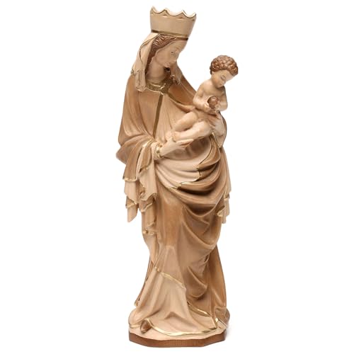 Our Lady of Krumauer in Wood of Valgardena Burnished in 3 Colours, 37 cm (14.57 inc.)