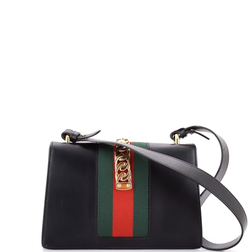 Pre-Loved Sylvie Shoulder Bag Leather Small, Black3